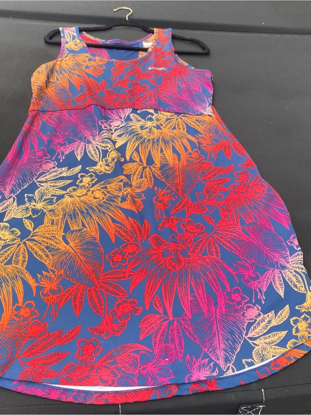 Columbia PFG sz large Freezer tropical print dress - Picture 8 of 9